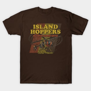 Island Hoppers Helicopter Charter Service 1980 T-Shirt